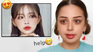 Download I Tried Following KOREAN Makeup Tutorial MP3