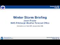 26 Winter Storm Briefing for January 25th 2026