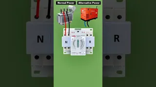 Single Phase Auto Changeover Switch Connection 