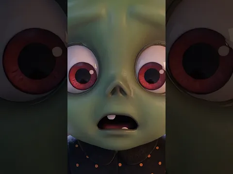 Baby Zombie Makes Friends with a Spider #shorts