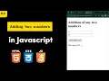 Adding two number in Javascript how to add numbers using html and javascript Codz learners