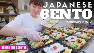 Behind the Counter at a Japanese Fish Market Bento Shop