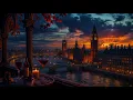 2 Hours Rainy Sound - 🍷Sitting by the Thames and Enjoy the Beautiful Scenery of London in Rain...