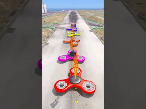 GTA V : GOD GIFTS GOLDEN SPINNER TO AVENGERS IN GTA 5 ! #gta  #shorts #viral #gta5