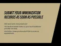 PUSH Immunization Requirements 2025