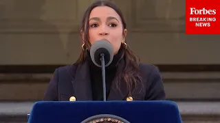 BREAKING NEWS AOC Speaks At Zohran Mamdani s Oath Of Office Ceremony In New York City