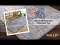 Maasdriel Traditional Navy Area Rug