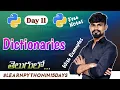Dictionaries In Python Python Dictionaries Explained With Examples Python Course in Telugu 2023