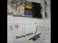 How to do the tracing of letter F