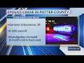 Potter County man leads police on wild chase with eight-month-old son in vehicle