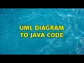 UML diagram to Java code 3 Solutions