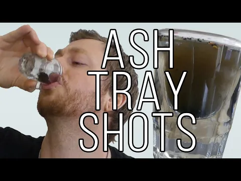 DRINKING ASH TRAY WATER SHOTS FOR 50,000 SUBSCRIBERS