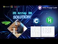 HackerRank 2D Array DS Problem Solution Step-by-Step Coding Guide