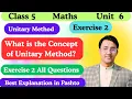 What is Unitary Method Unitary Method questions Class 5 Maths Unit 6 Exercise 2 all questions