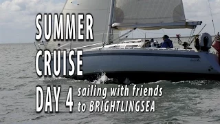 Family cruise day 4. A great sail along the coast to Brightlingsea