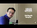 Java 1 Cok Boyutlu Array ler - 1