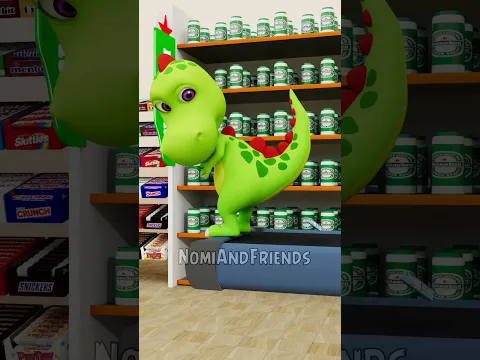 Nomi's First Day at the Store! Feastables #animation #feastables #shorts