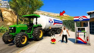 Franklin & Shinchan Buy Indian Mahendra HP Tanker And Start Transport Business in GTA 5