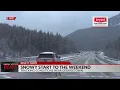Fog snow hitting high country on Friday