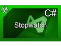 How to make a Stopwatch in C Visual Studio Tutorial
