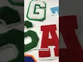 Chenille Patches Embroidery letters