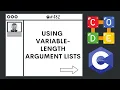 Using Variable-Length Argument List Ep 482 C Programming Language