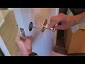 Bedroom door handle install