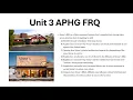 Unit 3 FRQ Acculturation Dialects Architecture Diffusion AP Human Geography