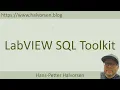 LabVIEW SQL Toolkit
