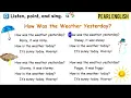 How Was the Weather Yesterday Song