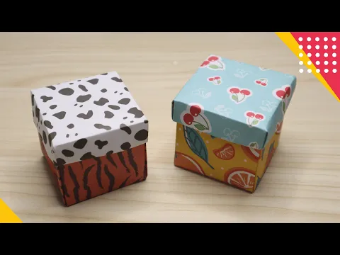 Download MP3 CARA MEMBUAT KOTAK BOX DARI KERTAS ORIGAMI, BISA UNTUK TEMPAT KADO MINI - How to make box gift paper