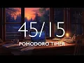 Pomodoro Timer with Ambient Music 2 hour study session