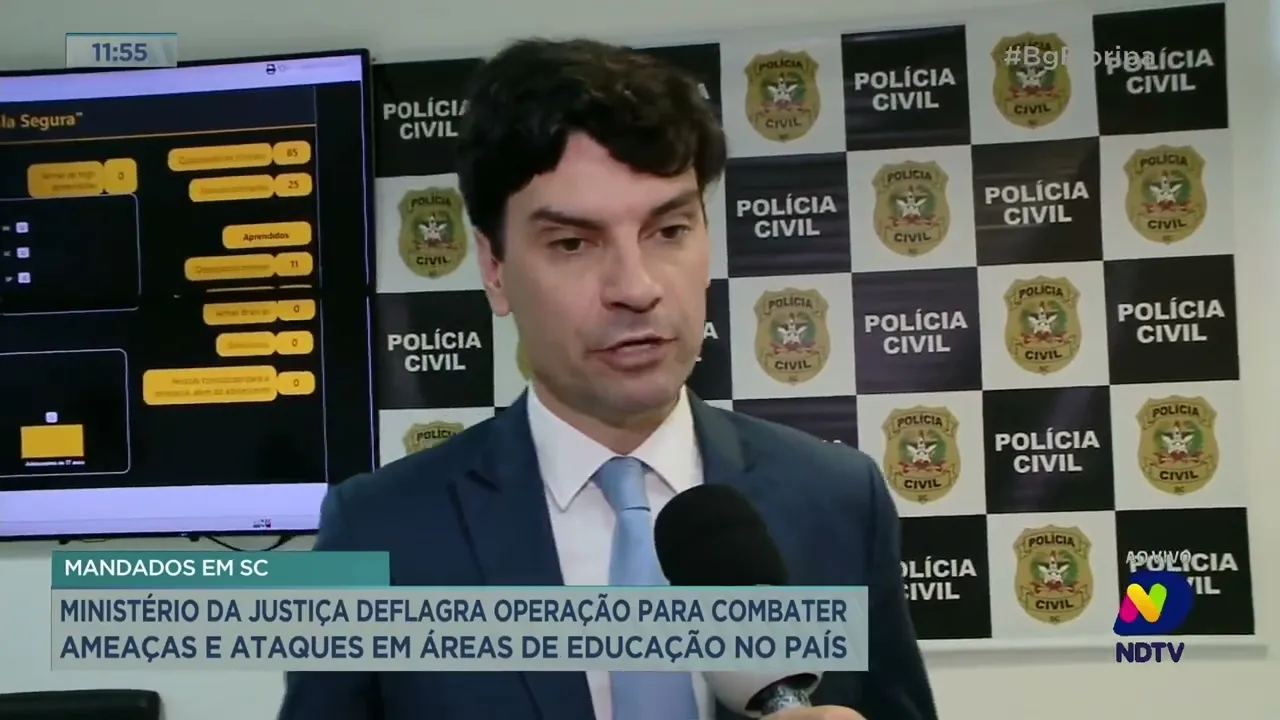 Ministério da Justiça deflagra operação para combater ataques nas unidades educacionais do país