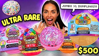 Opening EVERY Rare Viral Dumpling Series Ever Made ($500 Challenge) ⭐🌈🥟