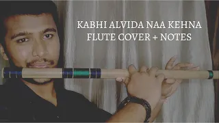 Download Kabhi Alvida Naa Kehna Flute Cover + Notes | Title Song | Flute Tutorial | Sonu Nigam | Alka Yagnik MP3