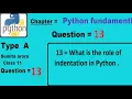 What is the role of indentation in Python