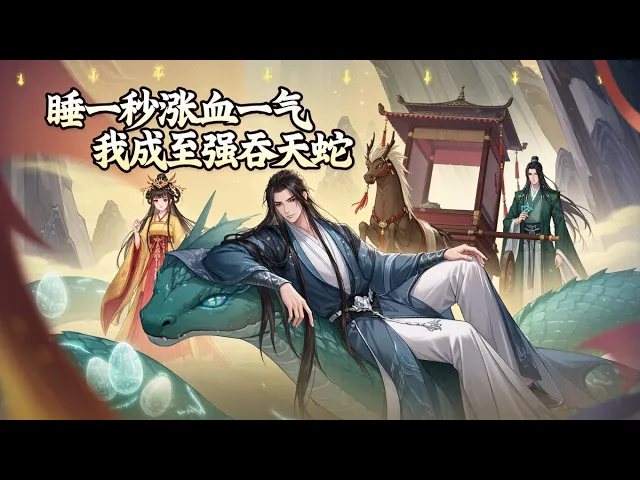 睡一秒涨一血气,我成至强吞天蛇