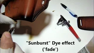 Airbrush leather fade