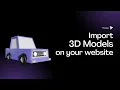 Easiest Way to Import 3D Models into Your Website React js Three js Tutorial
