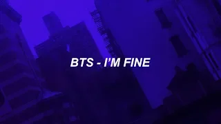 Download BTS (방탄소년단) 'I'm Fine' Easy Lyrics MP3