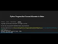 How to Make a Python Program Covert Kilometer to Meter