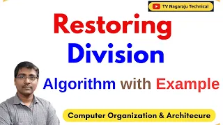 Restoring Division Algorithm Step-by-Step Flowchart Example Computer Organization