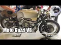 Lagu Moto Guzzi V8 onder de motorkap - met Giacomo Agostini als support.