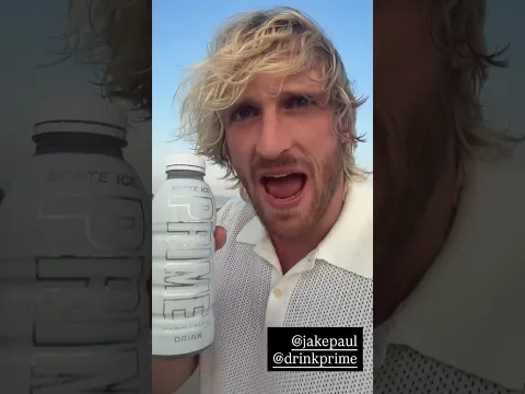 Logan Paul shows New RARE PRIME White ice! #drinkprime #loganpaul #prime #ksi #viral #shorts