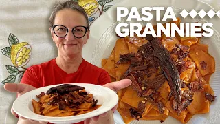 Download Enjoy a 'wow' red pepper pasta from Abruzzo 'sagne a pezza alla trappitara' | Pasta Grannies MP3