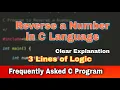 Reverse of a Number in C Print reverse of number in C Language PPS Problems of BTech