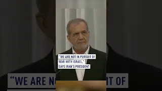 Iran We Are Not In Pursuit Of War With Israel 