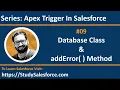 09 Database Class addError Method Trigger in Salesforce Learn Salesforce Development