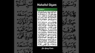 mahlahulqiyam nabi muhammad saw 