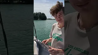 Who broke the window? #sailingboat #travel #sailing #familylife #oceanlife #broken #whodoneit #boat